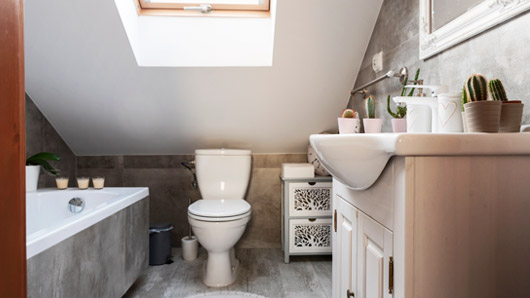Attic Bathroom Plumbing
