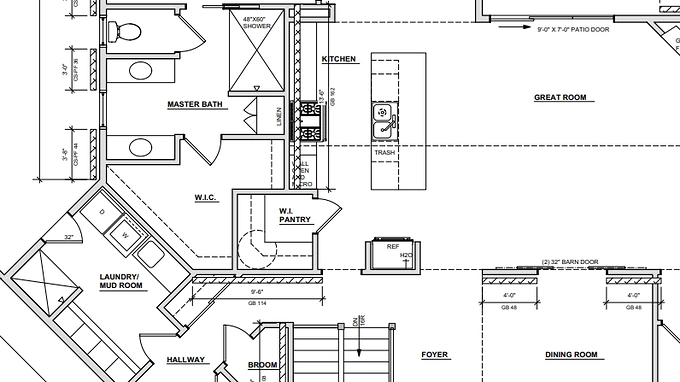 New construction plumbing floor plan by plumbing company serving Colgate, WI